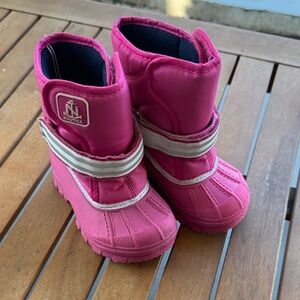 NAUTICA GIRL'S PINK WINTER SNOW BOOTS Baby TODDLER SIZE 7